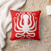 赤いタコの枕シリーズ。 他は利用できる着色します クッション (ブランケット)