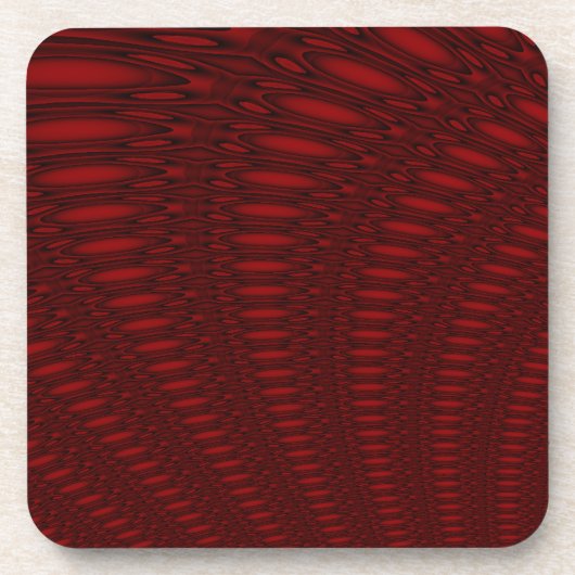 赤いタコの触手 コルクコースター コースター (正面)