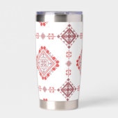 赤いタスリーツトベドレス 保温保冷タンブラー (正面)