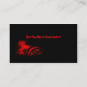 赤いタトゥーの名刺 名刺 (裏面)