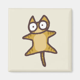 赤いタビー猫 マグネット