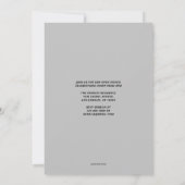 赤いタブの卒業発表 案内状 (裏面)