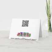 赤いタペストリー、空白のな挨拶状 カード (裏面)