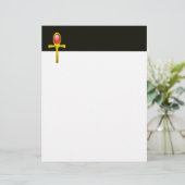 赤いタリスマンのルビー明るい黒い黄色 (スタンド正面)