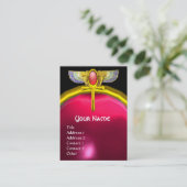 赤いタリスマン/翼のあるスカラブアンクとコルヌコピア 名刺 (スタンド正面)