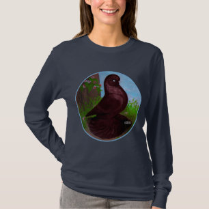赤いタンブラー鳩サークル Tシャツ