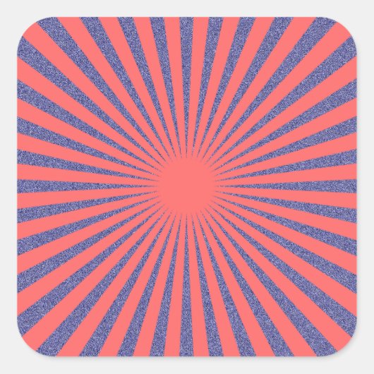 赤いターゲット – スクエアシール (正面)