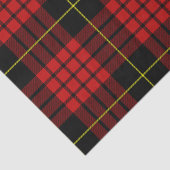 赤いタータンチェックのティッシュペーパー 薄葉紙 (詳細)