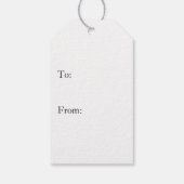 赤いタータンチェッククリスマスプレド冬のパターンモノグラム ギフトタグ (裏面)