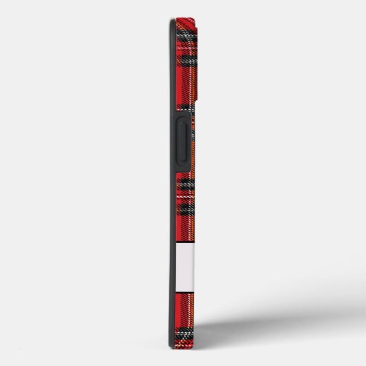赤いタータンチェック格子模様 Case-Mate iPhoneケース (裏面 / 右)