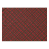 赤いタータン柄のクリスマスプレイド冬の休暇パターン テーブルクロス (正面(横))