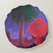 赤いターバンの薄暗がりジョドパーズ2012年 ラウンドクッション (裏面)