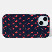 赤いダイヤモンドのパターン Case-Mate iPhoneケース (裏面 (横))