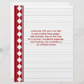 赤いダイヤモンドカスタマイズページ、独自の文字 (正面/裏面)