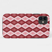 赤いダイヤモンドパターンケースメイトiPhoneケース Case-Mate iPhoneケース (裏面(横))