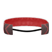 赤いダイヤモンドパターンタータンチェック アスレチックヘッドバンド (裏面)