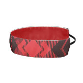 赤いダイヤモンドパターンタータンチェック アスレチックヘッドバンド (右)