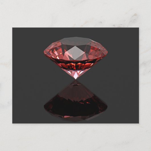 赤いダイヤモンドルビー ポストカード (正面)