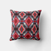 赤いダイヤモンド抽象芸術 クッション (裏面)