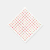 赤いダイヤモンド格子 スタンダードカクテルナプキン (角)