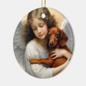 赤いダシュントの記念遺跡写真 セラミックオーナメント (左)