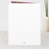 赤いダックスフント カード (裏面)