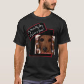 赤いダックスフント Tシャツ (正面)