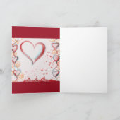 赤いダックスフンド サンキューカード (内部)