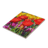 赤いダブルチューリップ タイル (側面)