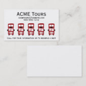 赤いダブルデッカーバスの名刺 名刺 (正面/裏面)