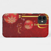 赤いダマスククリスマス Case-Mate iPhoneケース (裏面(横))