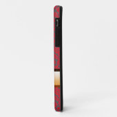 赤いダマスク柄のクラシカルなiPhone 5ケース Case-Mate iPhoneケース (裏面/左)