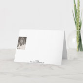 赤いダリアの母の日のお母さん カード (裏面)