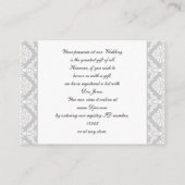 赤いダンスクギフトの登録カード エンクロージャーカード (裏面)