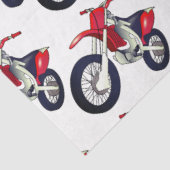 赤いダートバイクのバイクのカスタムの色の背景 薄葉紙 (詳細)