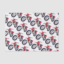 赤いダートバイクのバイクのカスタムの色の背景