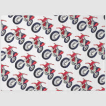 赤いダートバイクのバイクのカスタムの色の背景