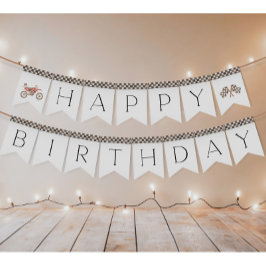 赤いダートバイクのバンティングバナー バンティングフラッグ