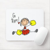 赤いチアリーダー マウスパッド (マウス)