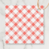 赤いチェック柄のパターンが入ったトマトレリッシュタグ フェイバータグ (裏面)