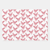 赤いチキンヘン ラッピングペーパーシート (正面)