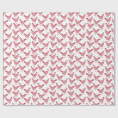 赤いチキンヘン ラッピングペーパー (フラット)