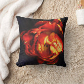 赤いチューリップの枕 クッション (ブランケット)