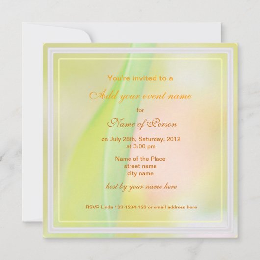 赤いチューリップの花すべてパーティの招待状 招待状 (正面)