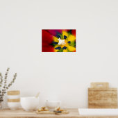 赤いチューリップの花のポスター ポスター (キッチン)