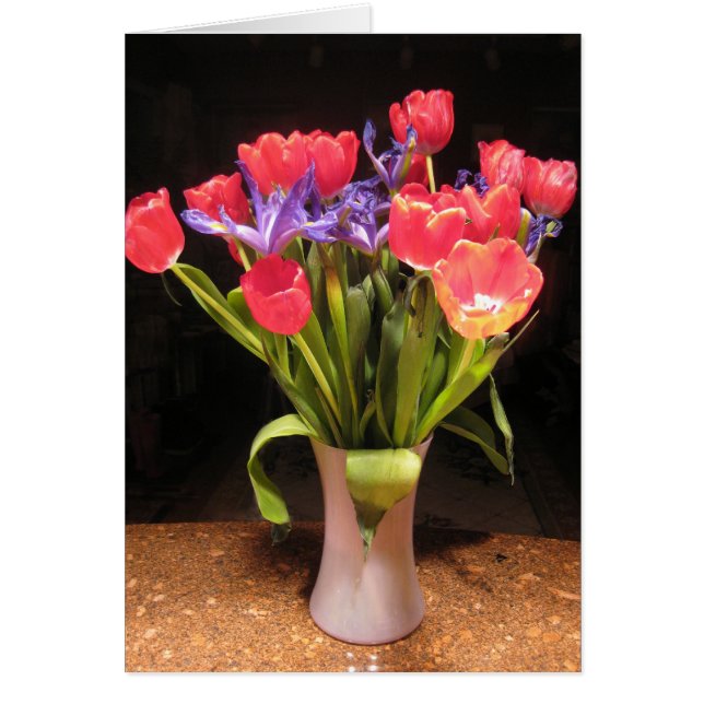 赤いチューリップの花束II (正面)