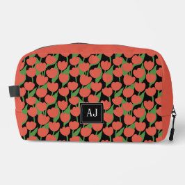 赤いチューリップはレトロパーソナライズされた、 ドップキット