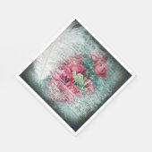 赤いチューリップダチョウ羽毛の一時的な分離 スタンダードランチョンナプキン (角)