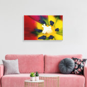 赤いチューリップフラワーキャンバス印刷 キャンバスプリント (インサイチュ (リビング))