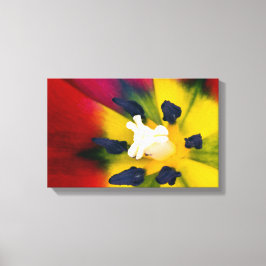 赤いチューリップフラワーキャンバス印刷 キャンバスプリント